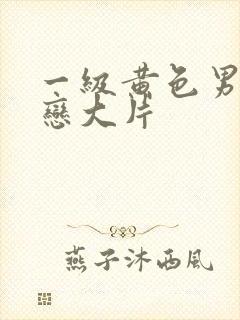 一级黄色男同性恋大片