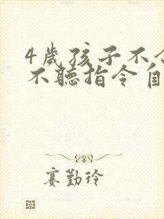 4岁孩子不合群不听指令自己说话