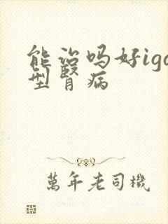 能治吗好iga型肾病