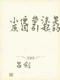 小便带沫是什么原因引起的