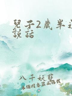 儿子2岁半还不说话