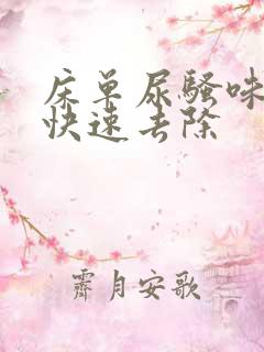 床单尿骚味怎么快速去除