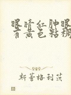 眼睛红肿眼屎多有黄色粘稠物药