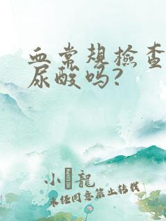 血常规检查包括尿酸吗?