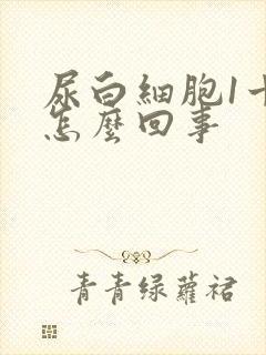 尿白细胞1十是怎么回事