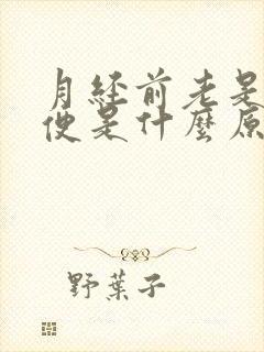 月经前老是想小便是什么原因