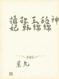 摄政王的神医狂妃 韩绵绵