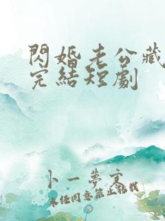 闪婚老公藏不住完结短剧