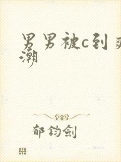 男男被c到爽高潮