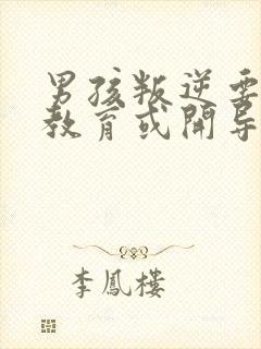 男孩叛逆要怎样教育或开导