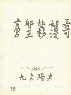 有哪些好看的双男主动漫可以推荐