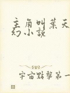 主角叫叶天的玄幻小说