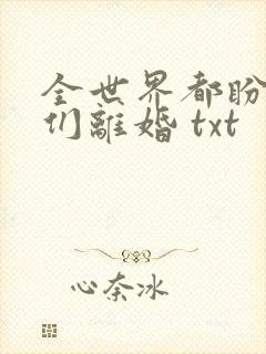 全世界都盼着我们离婚 txt