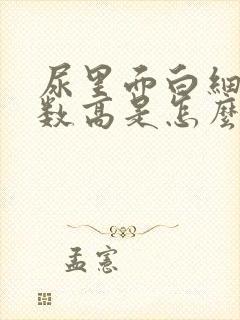 尿里面白细胞计数高是怎么回事