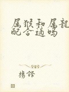 属猴和属龙的婚配合适吗