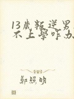 13岁叛逆男孩不上学咋办