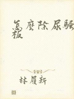 怎么除尿骚味地板