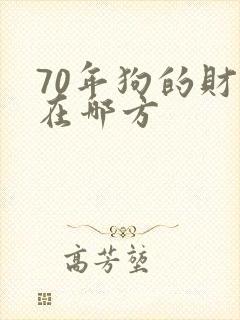 70年狗的财运在哪方