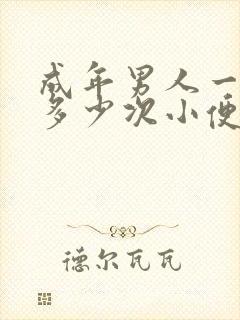 成年男人一天上多少次小便正常