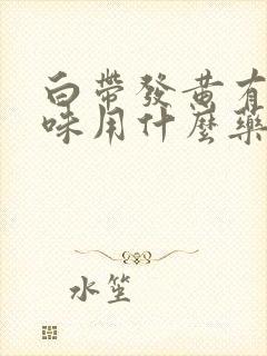 白带发黄有腥臭味用什么药