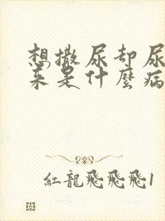 想撒尿却尿不出来是什么病