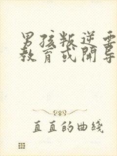 男孩叛逆要怎样教育或开导