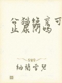 公猫绝育可以防止尿闭吗