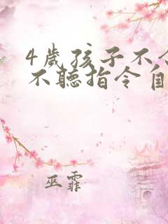 4岁孩子不合群不听指令自己说话