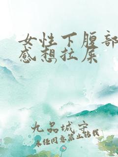 女性下腹部坠胀感想拉屎