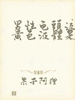 男性龟头流出偏黄色液体是什么原因