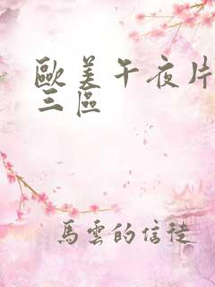 欧美午夜片一二三区