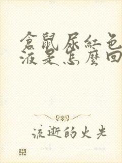 仓鼠尿红色的尿液是怎么回事