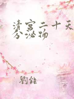 清宫二十天褐色分泌物