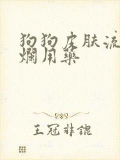 狗狗皮肤流脓溃烂用药