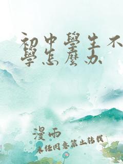 初中学生不想上学怎么办