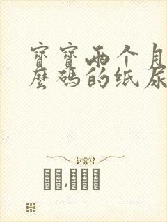 宝宝两个月用什么码的纸尿裤