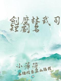 剑魔林武司马勋短剧名