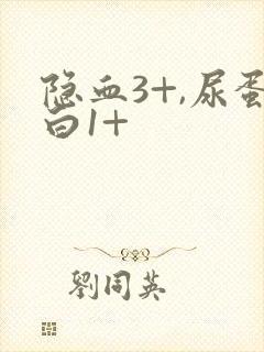 隐血3+,尿蛋白1+