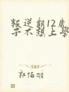 叛逆期12岁孩子不想上学怎么办