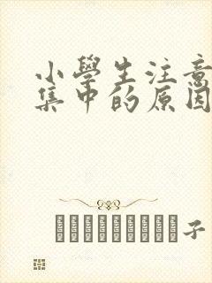 小学生注意力不集中的原因是什么