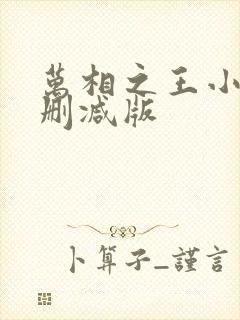 万相之王小说未删减版