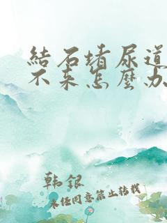 结石堵尿道口出不来怎么办