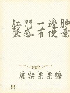 肛门一边肿痛下坠感有便意