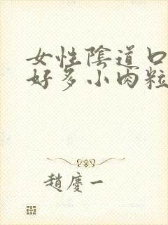 女性阴道口长了好多小肉粒