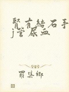 肾有结石手术双j管尿血