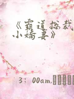 《霸道总裁爱上小娇妻》