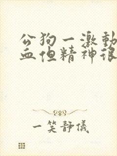 公狗一激动就尿血但精神很好