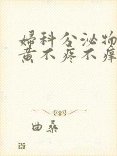 妇科分泌物有点黄不疼不痒