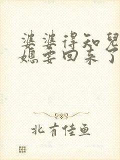 婆婆得知儿子儿媳要回来了 把一切都收拾好