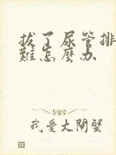 拔了尿管排尿困难怎么办